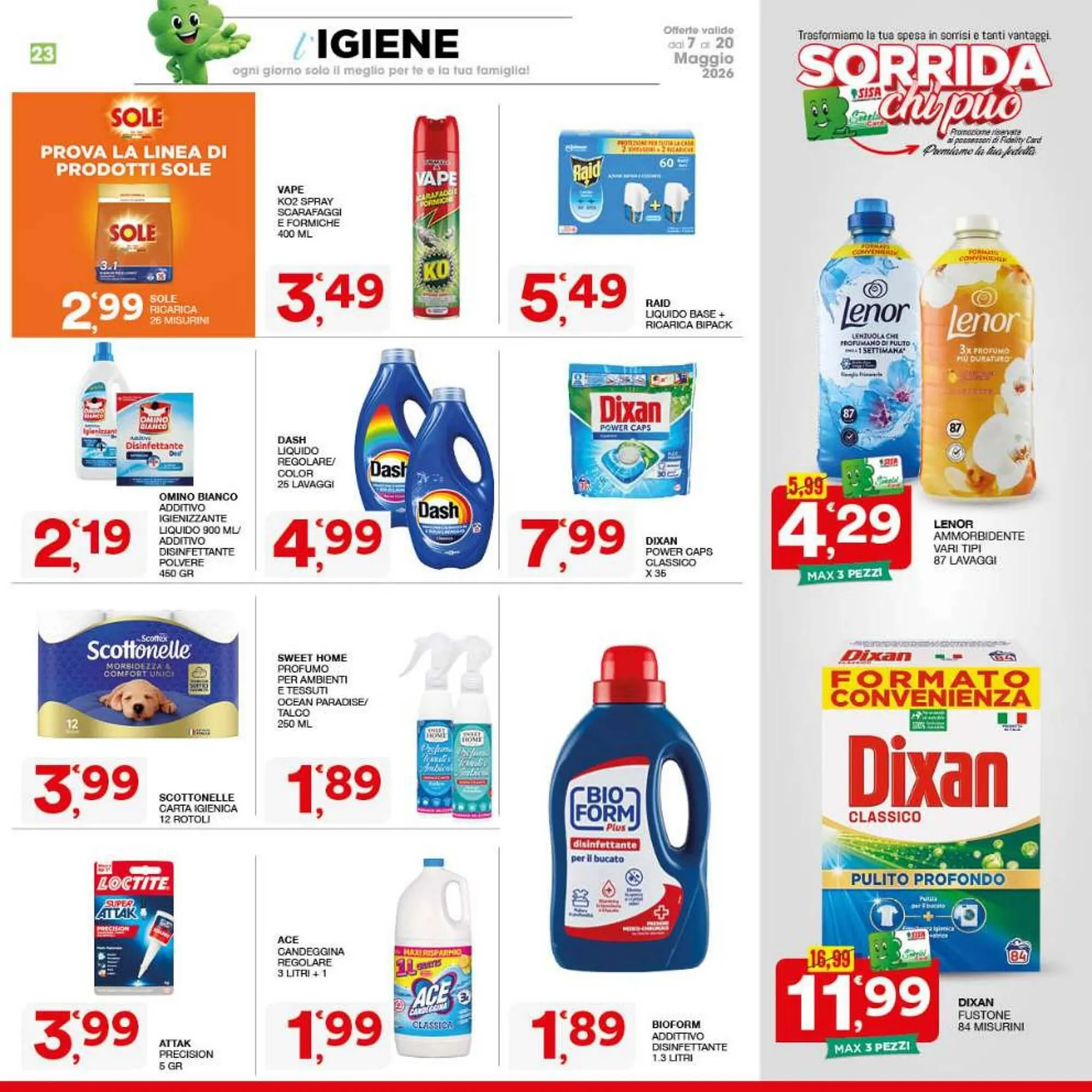 Volantino Sisa da 7 maggio a 20 maggio di 2026 - Pagina del volantino 23