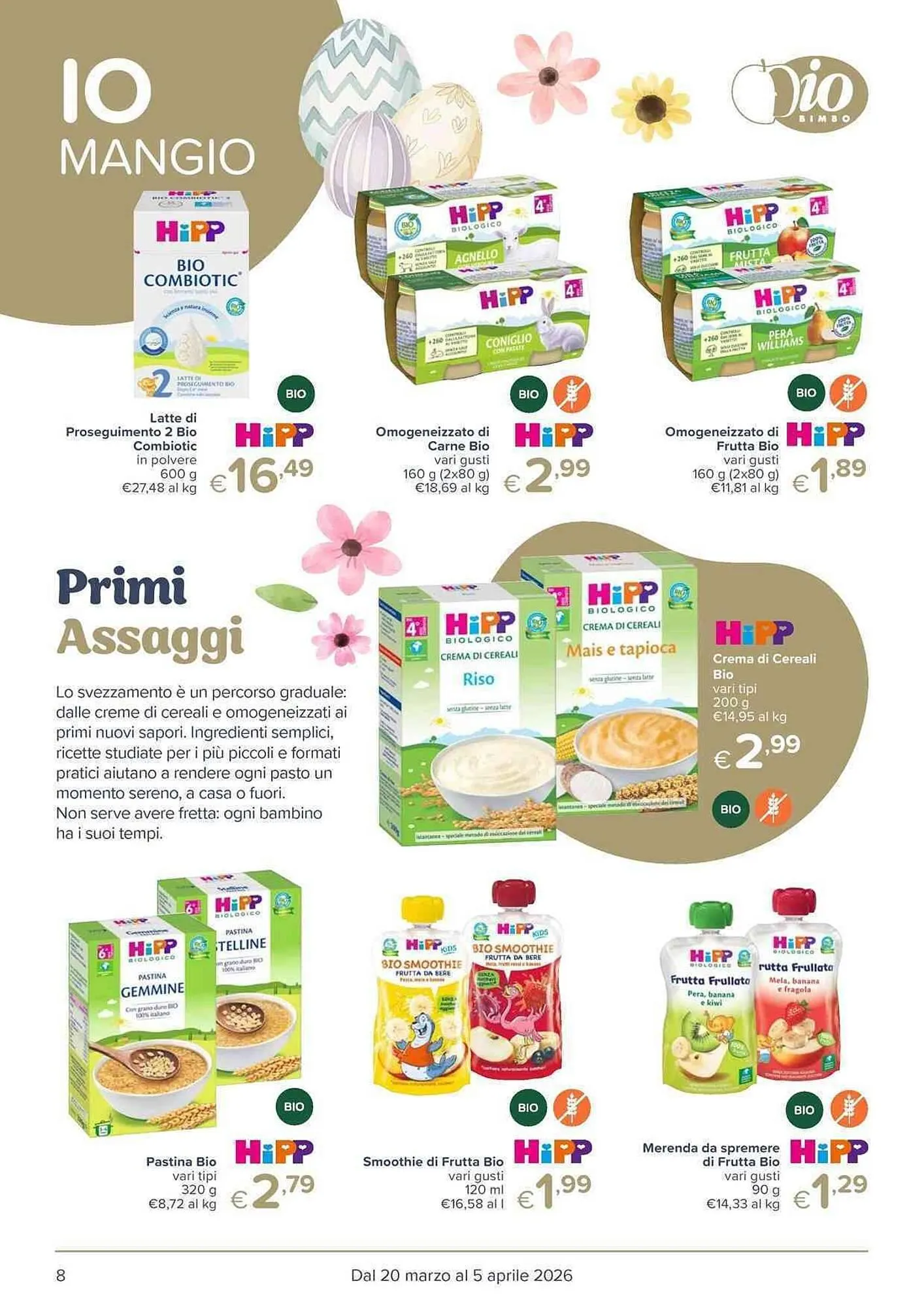 Volantino Io Bimbo da 20 marzo a 5 aprile di 2026 - Pagina del volantino 8