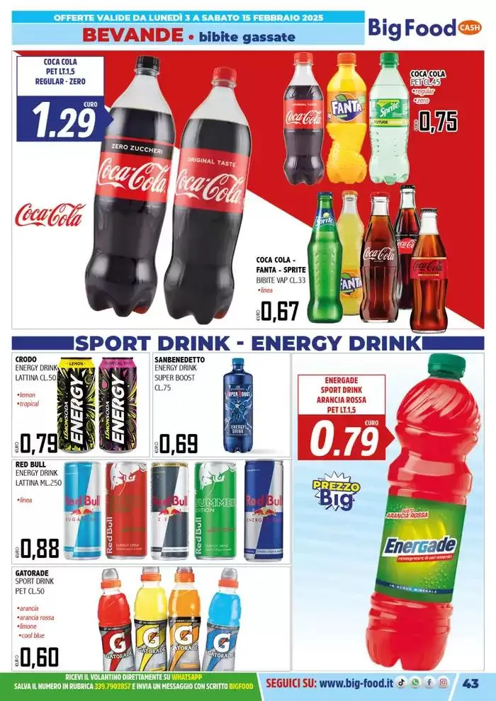 Carnevale innamorati della convenienza da 3 febbraio a 15 febbraio di 2025 - Pagina del volantino 43