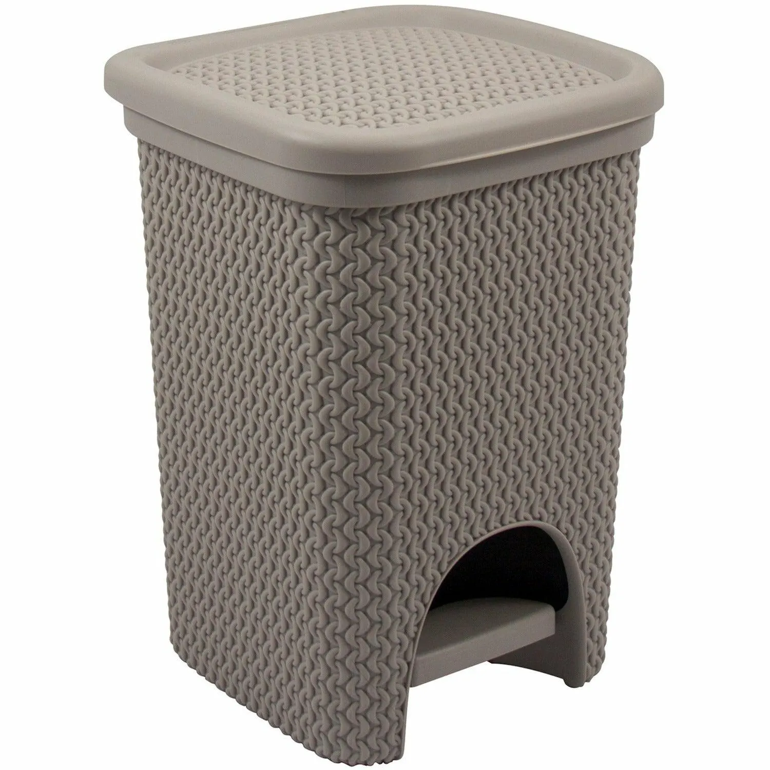 Pattumiera Intreccio tortora 6 litri