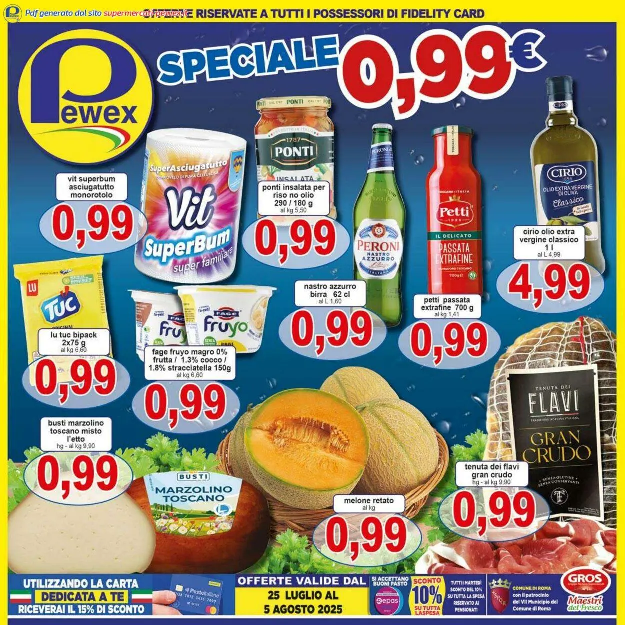 Pewex Volantino attuale da 25 luglio a 5 agosto di 2025 - Pagina del volantino 1