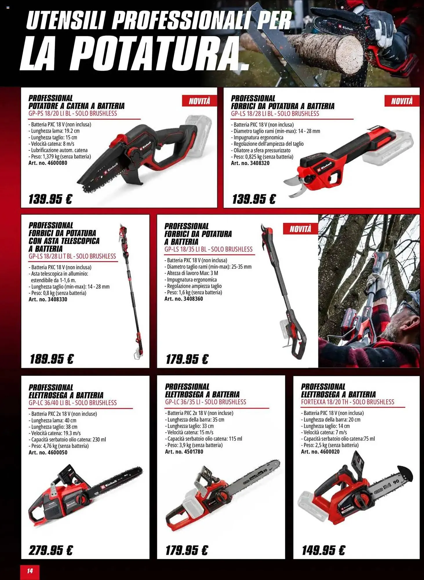 Volantino Einhell da 1 ottobre a 31 gennaio di 2026 - Pagina del volantino 14
