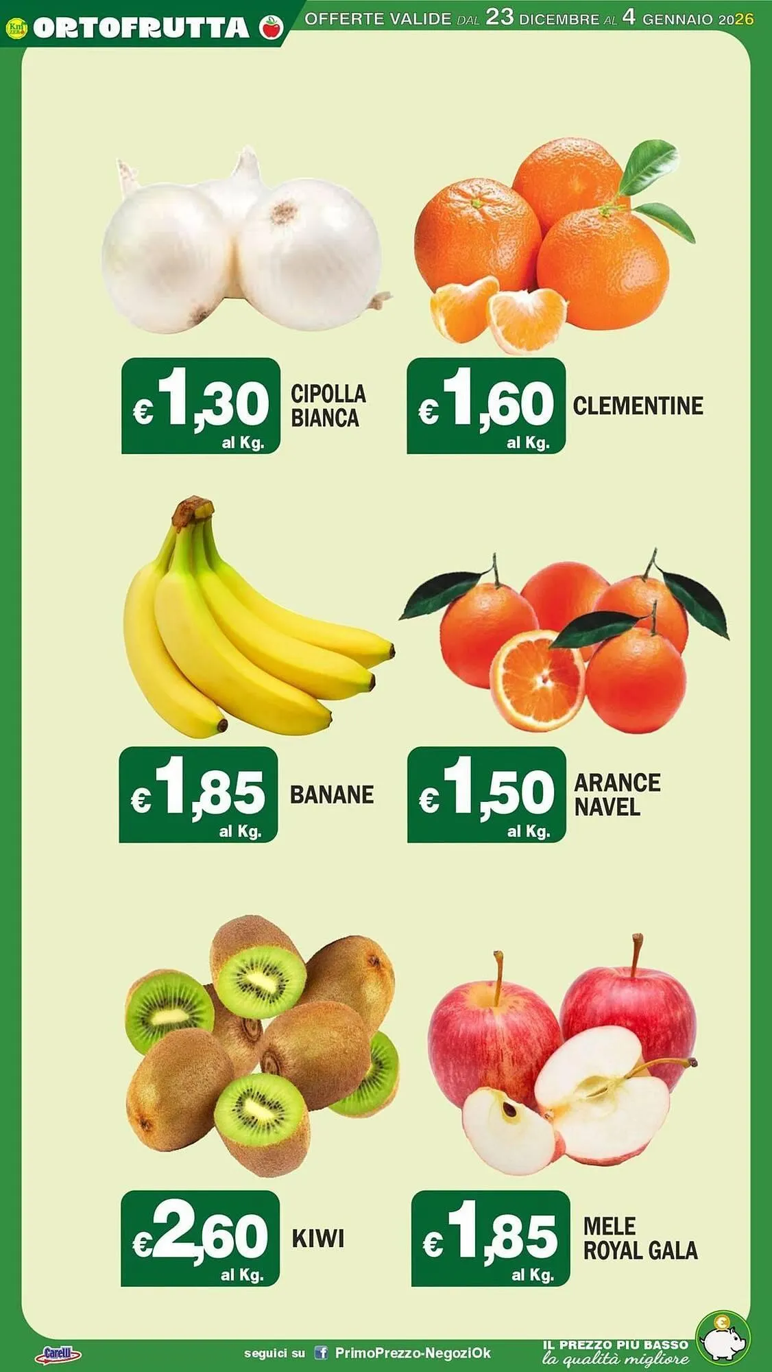 Volantino Primo Prezzo da 23 dicembre a 4 gennaio di 2026 - Pagina del volantino 22