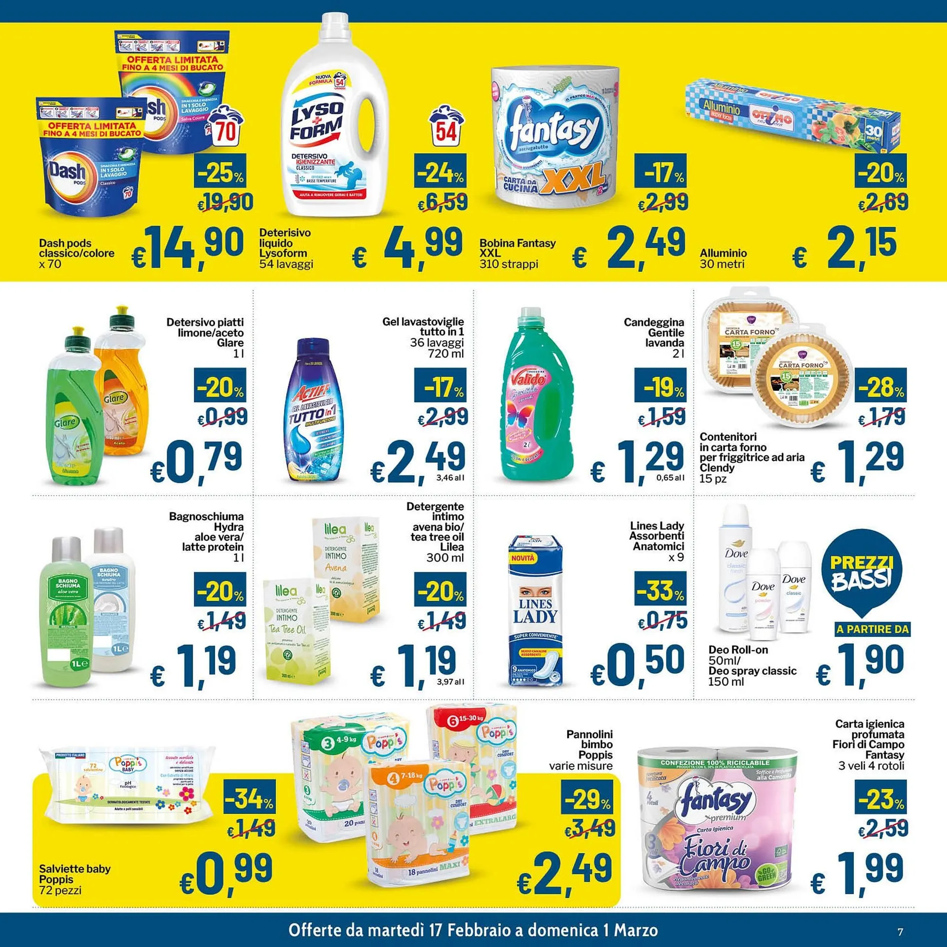 Volantino Qui Discount da 17 febbraio a 1 marzo di 2026 - Pagina del volantino 7