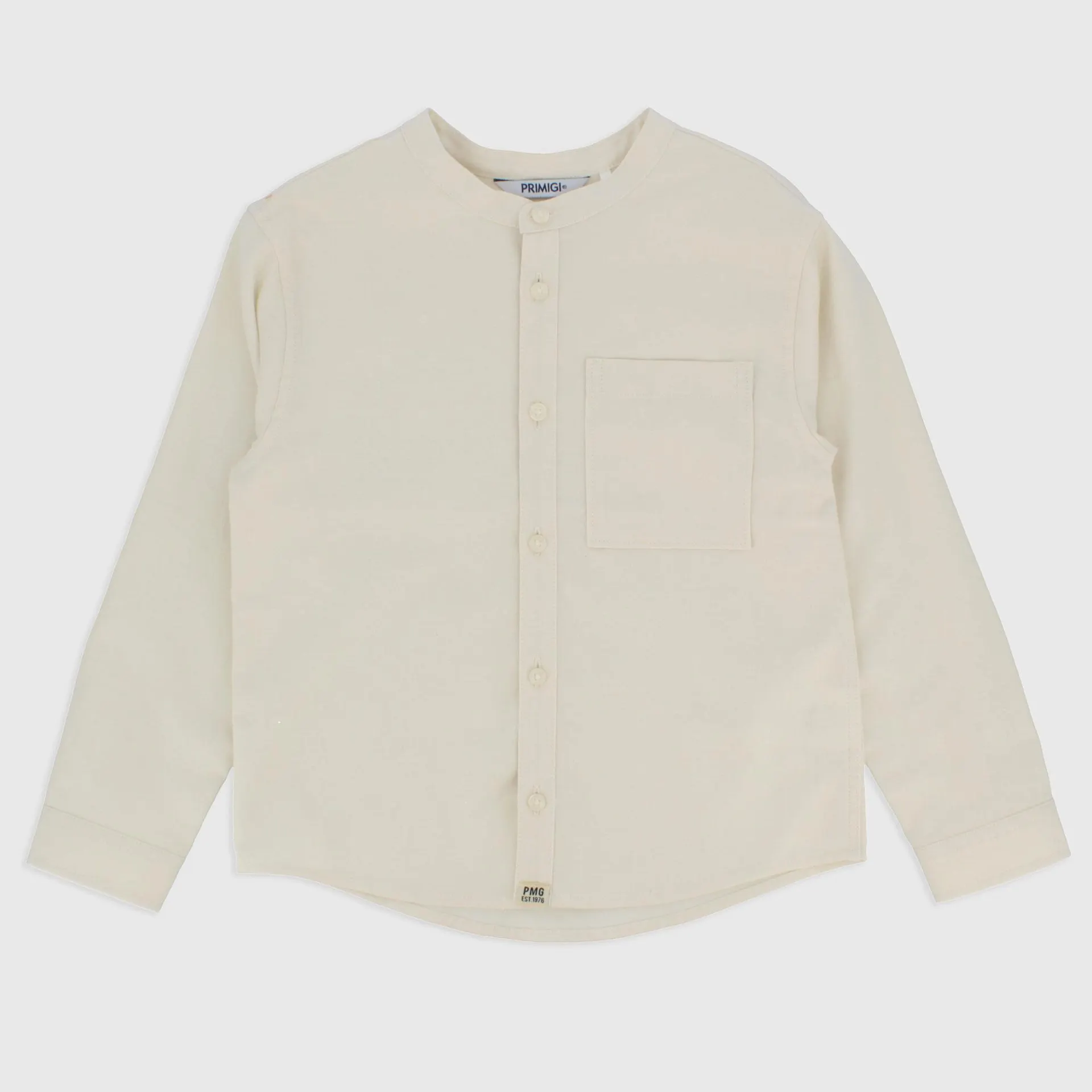 Camicia in cotone da bambino, beige