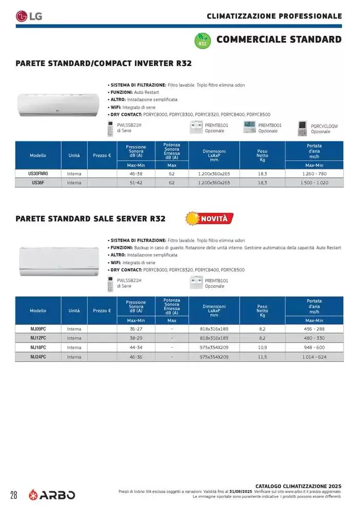 Catalogo Climatizzazione 2025 da 1 gennaio a 31 dicembre di 2025 - Pagina del volantino 28