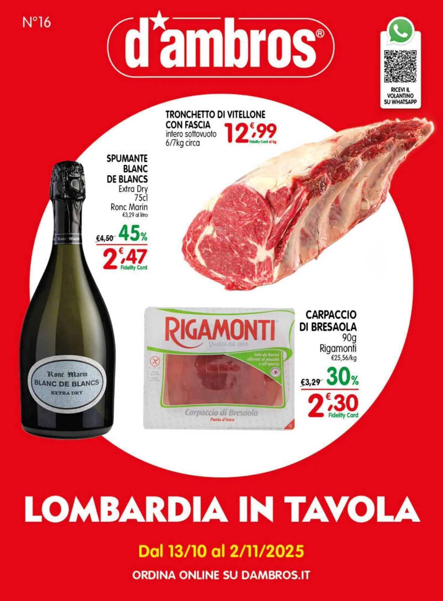 Volantino D'Ambros da 13 ottobre a 2 novembre di 2025 - Pagina del volantino 1
