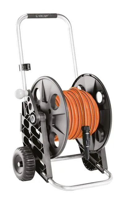 Carrello avvolgitubo equipaggiato CLABER tubo da 25 m