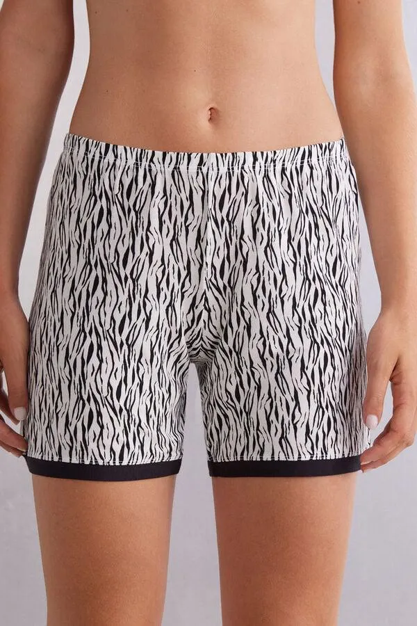 Pantaloncino in Viscosa Go Animalier