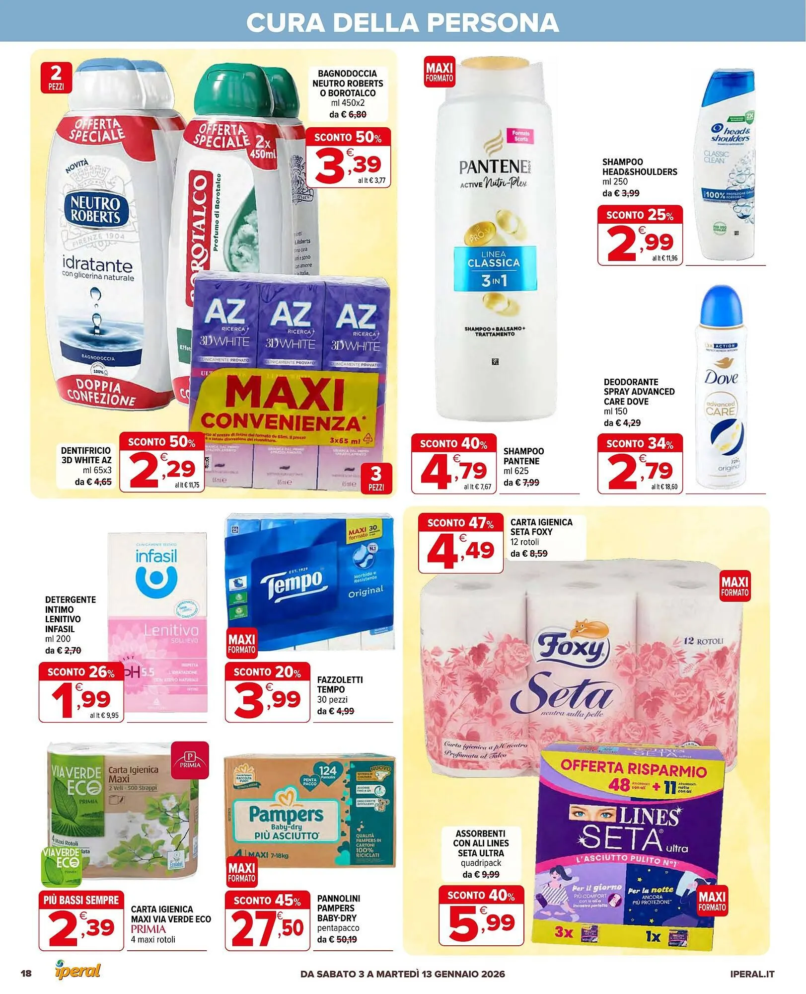 Volantino Iperal da 3 gennaio a 13 gennaio di 2026 - Pagina del volantino 18