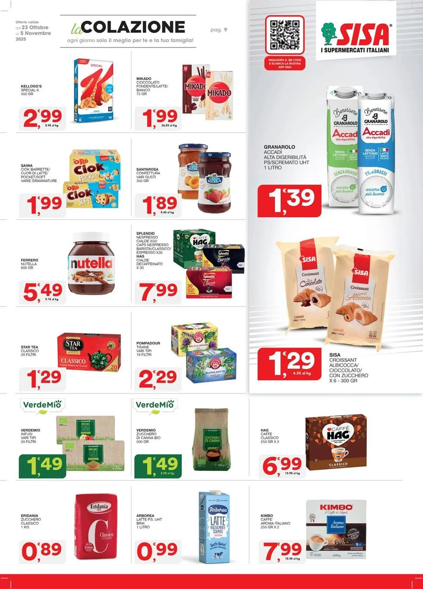 Volantino Sisa da 23 ottobre a 5 novembre di 2025 - Pagina del volantino 9