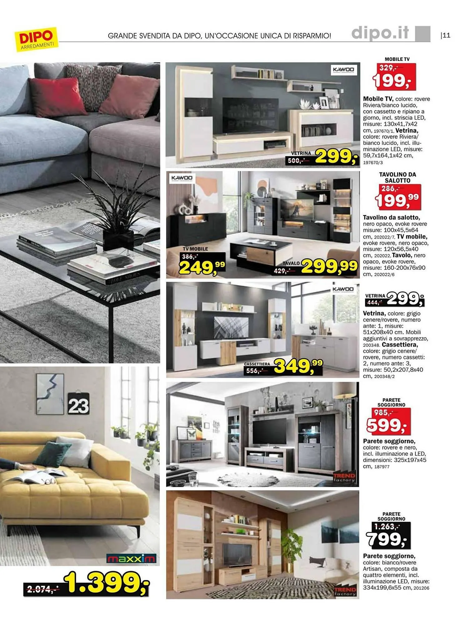 Volantino Dipo Arredamenti da 7 luglio a 20 luglio di 2025 - Pagina del volantino 11