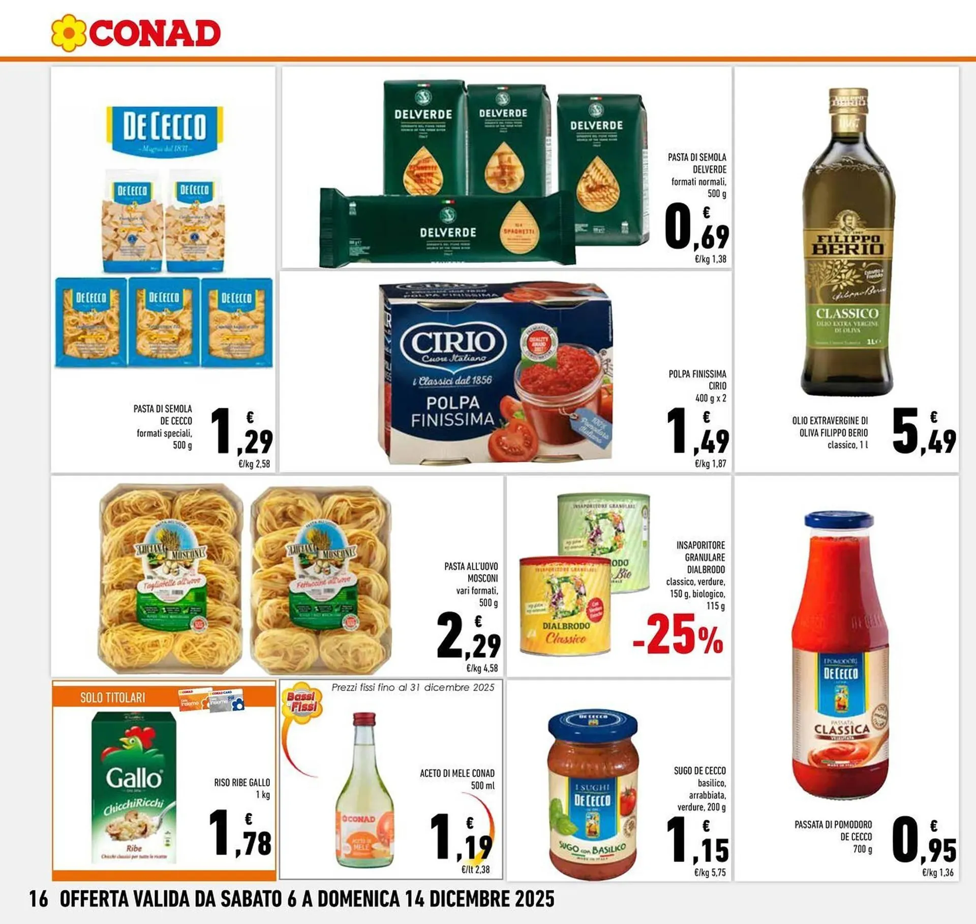 Volantino Conad da 6 dicembre a 14 dicembre di 2025 - Pagina del volantino 16