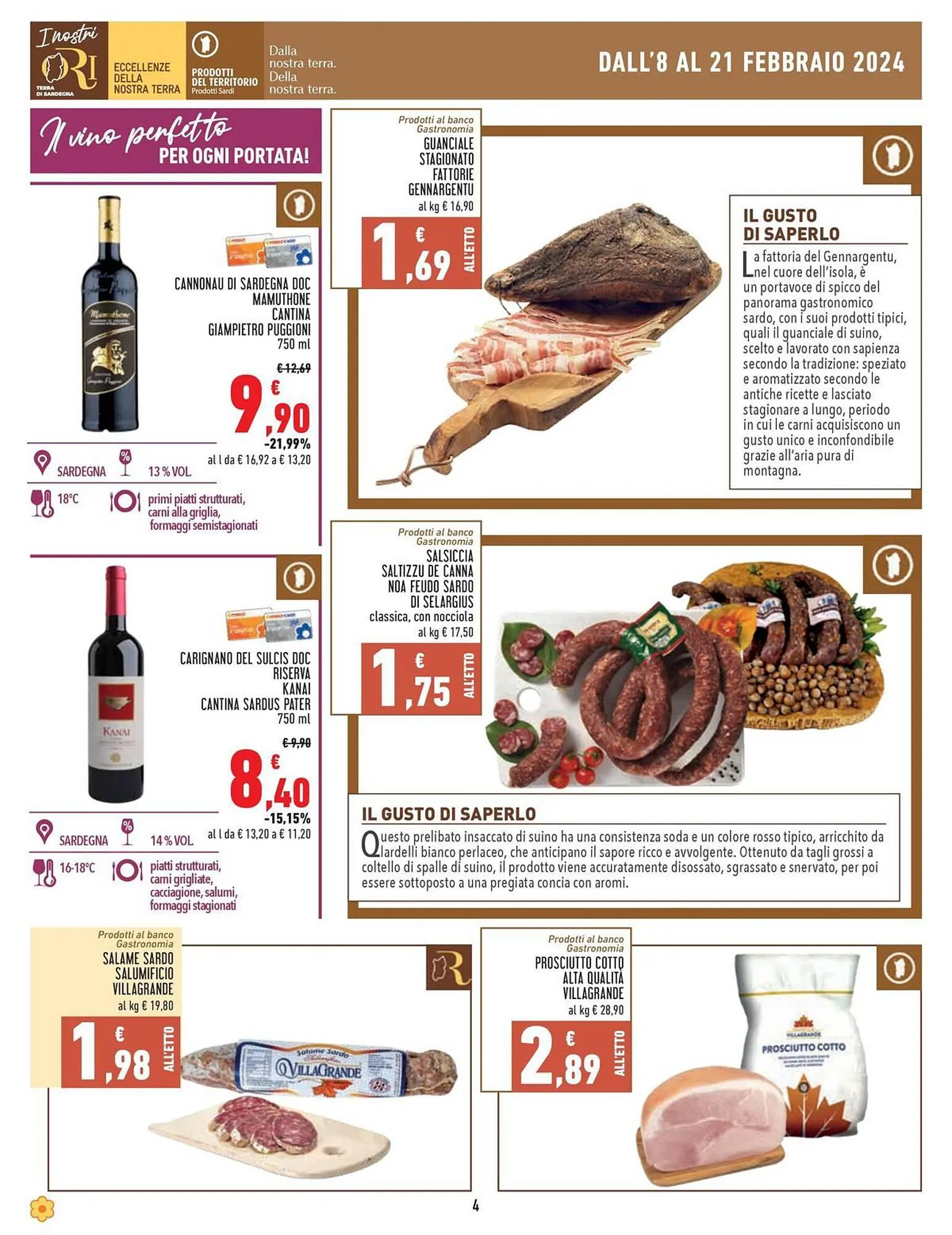 Volantino Sapori & Dintorni Conad da 8 febbraio a 21 febbraio di 2024 - Pagina del volantino 4