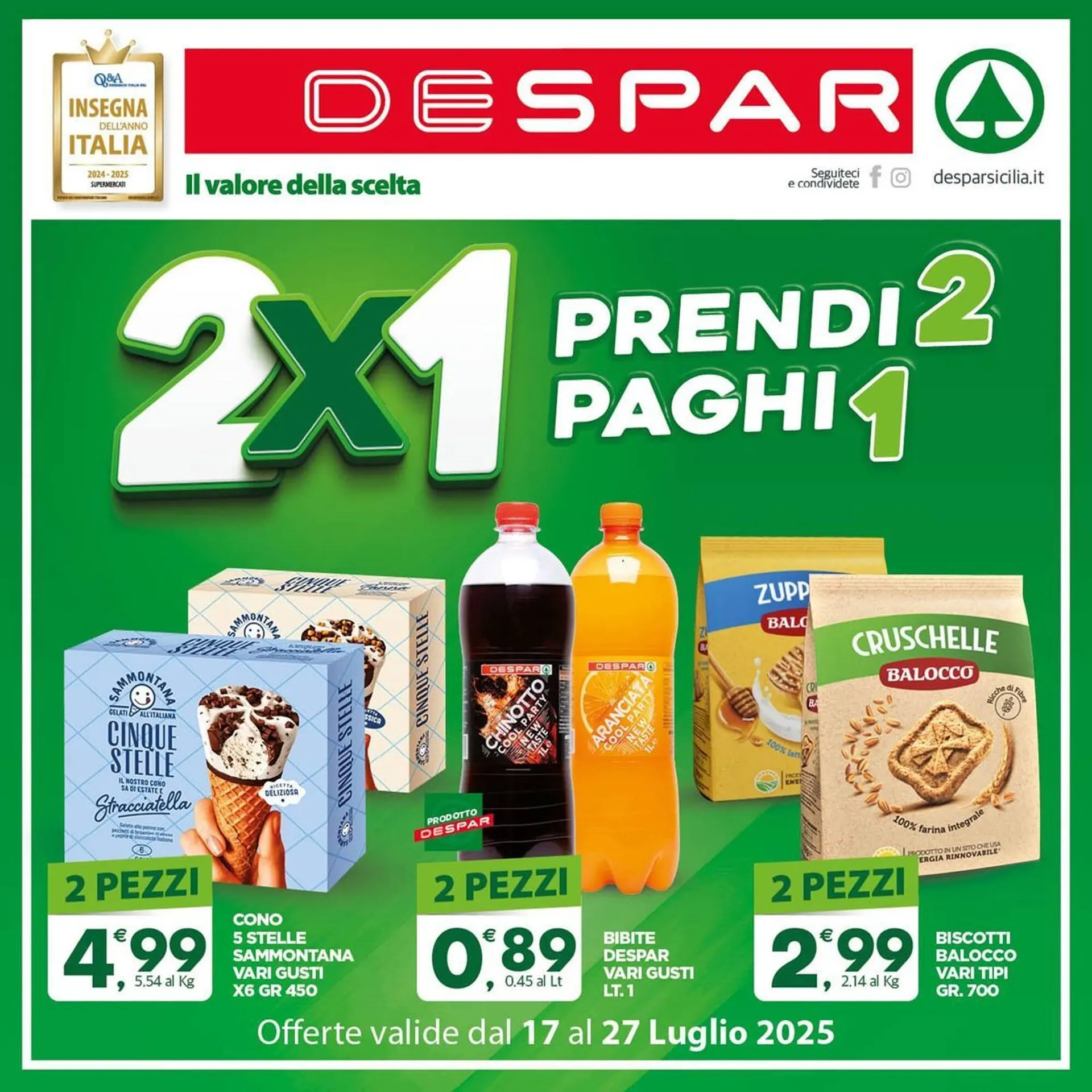 Volantino Despar da 17 luglio a 27 luglio di 2025 - Pagina del volantino 1