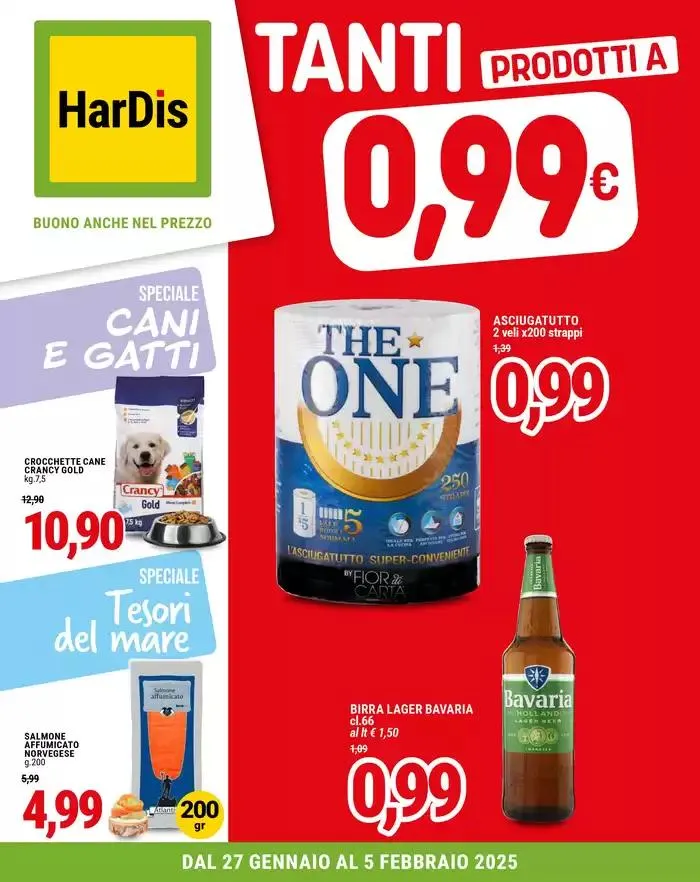 Tanti prodotti a 0,99 euro  da 27 gennaio a 5 febbraio di 2025 - Pagina del volantino 1