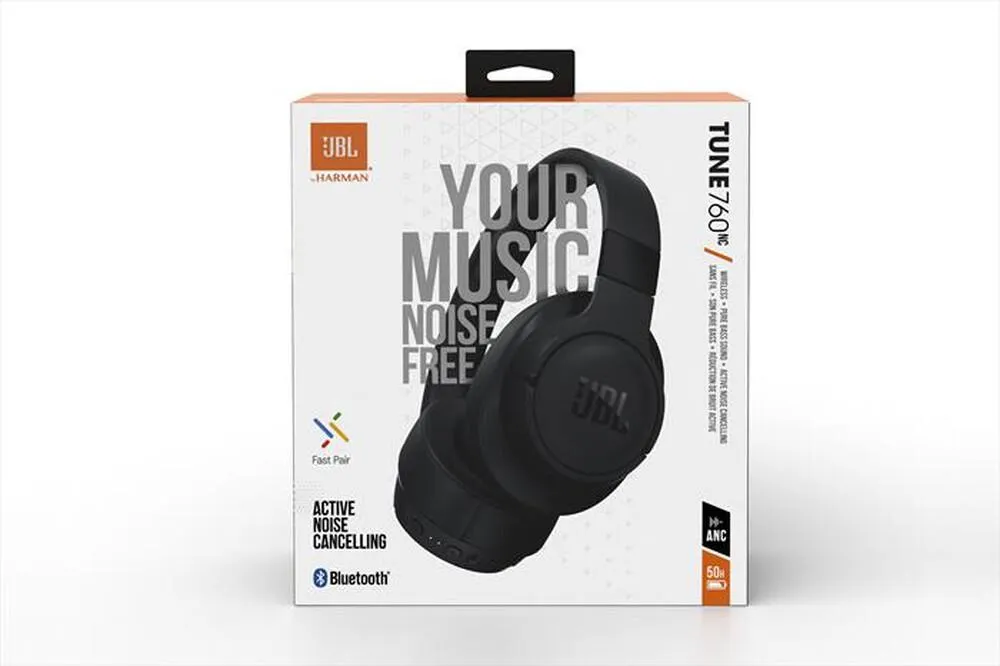 JBL - Cuffie a padiglione chiuso TUNE 760NC-nero