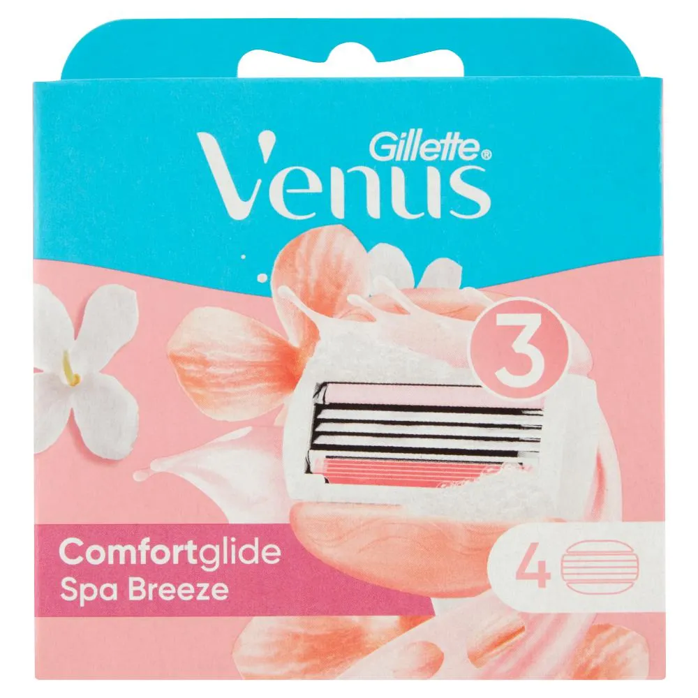 Gillette Venus Comfortglide Spa Breeze Lame per Rasoio da Donna 4 Ricariche