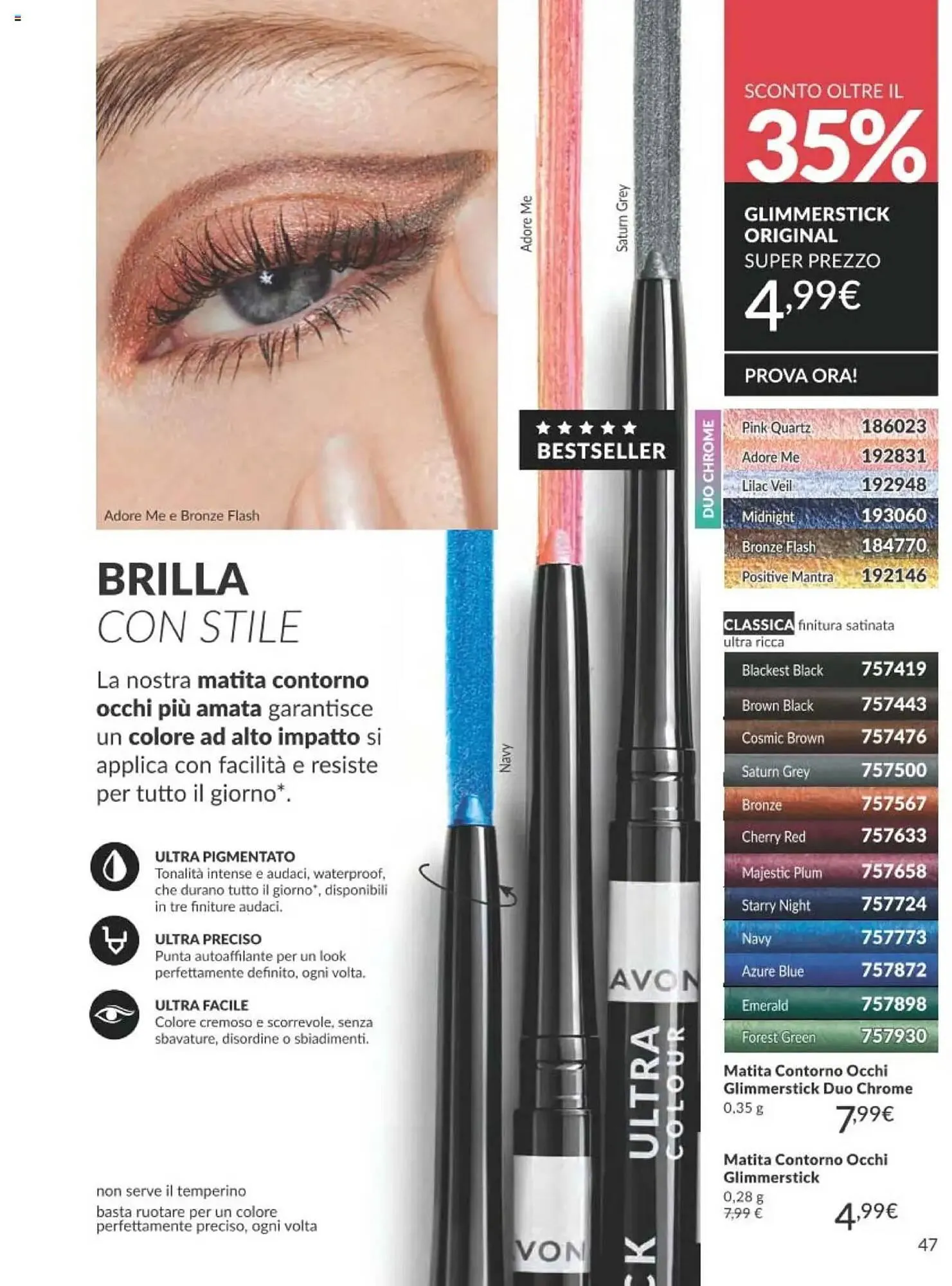 Catalogo Avon da 1 ottobre a 31 ottobre di 2025 - Pagina del volantino 47