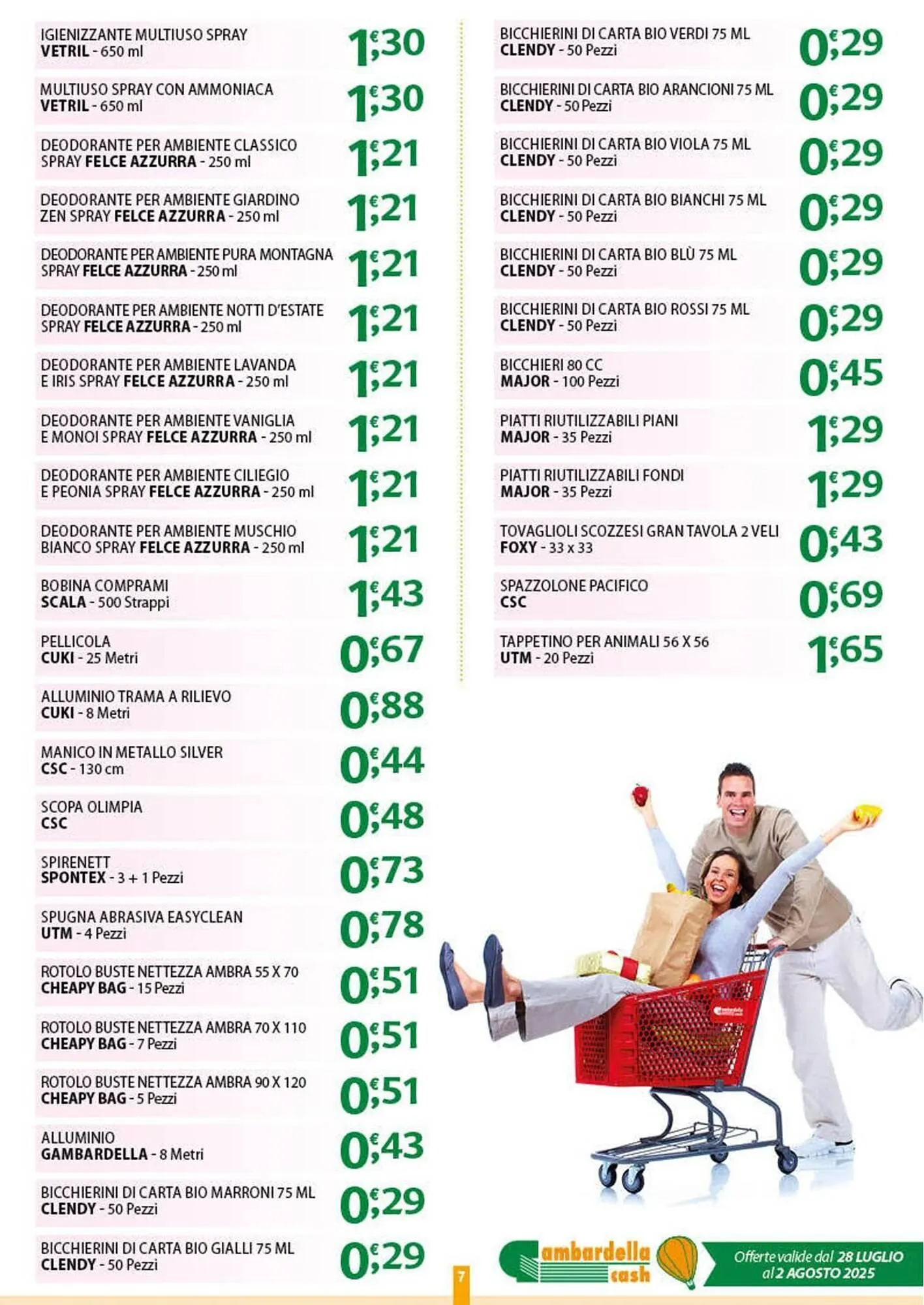 Volantino Gambardella Cash da 28 luglio a 2 agosto di 2025 - Pagina del volantino 7