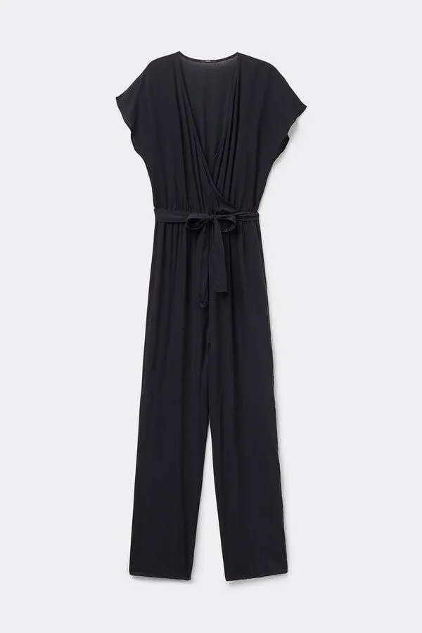 Tuta Lunga Mezza Manica Tela Viscosa