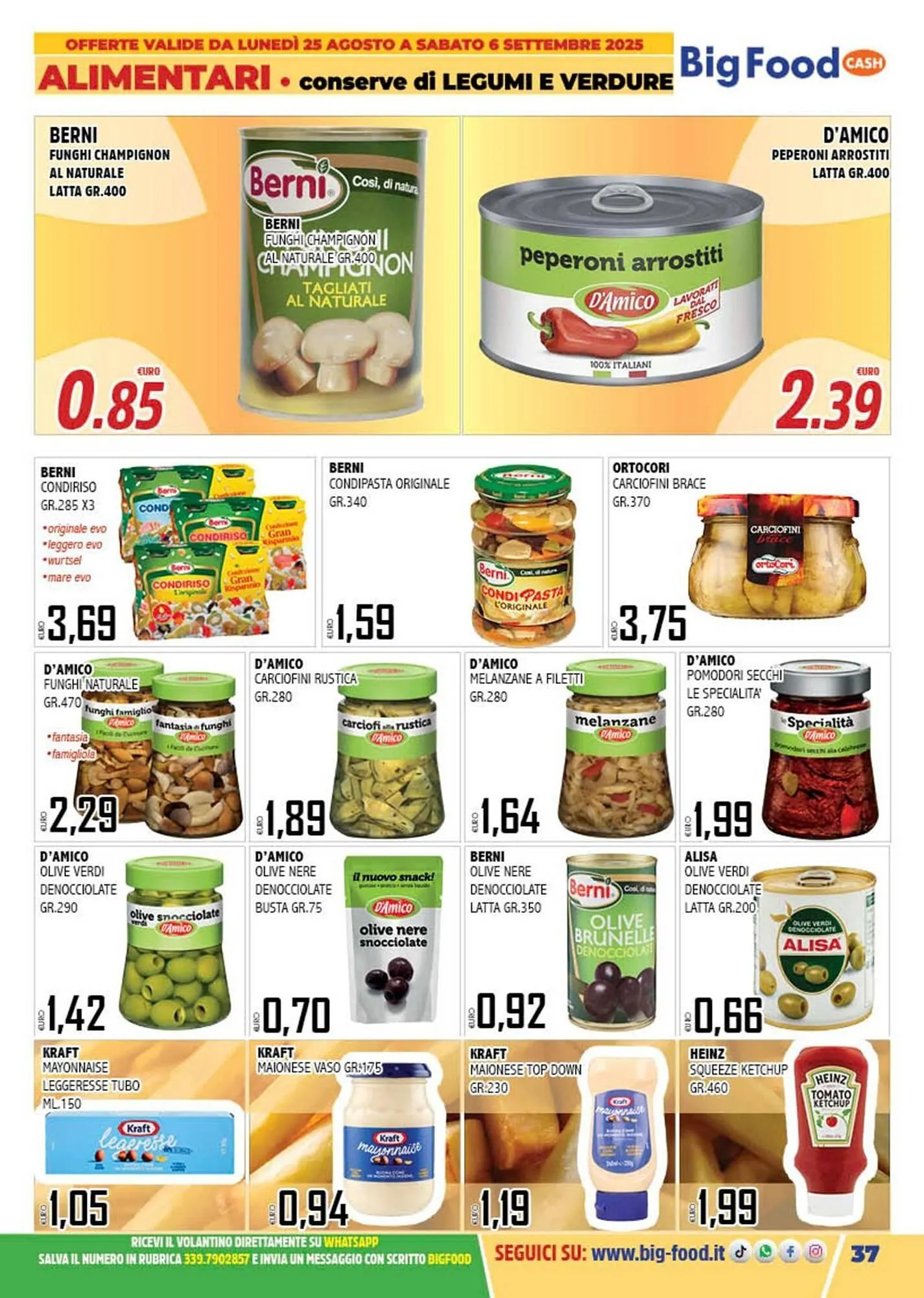 Volantino Big Food da 25 agosto a 6 settembre di 2025 - Pagina del volantino 37