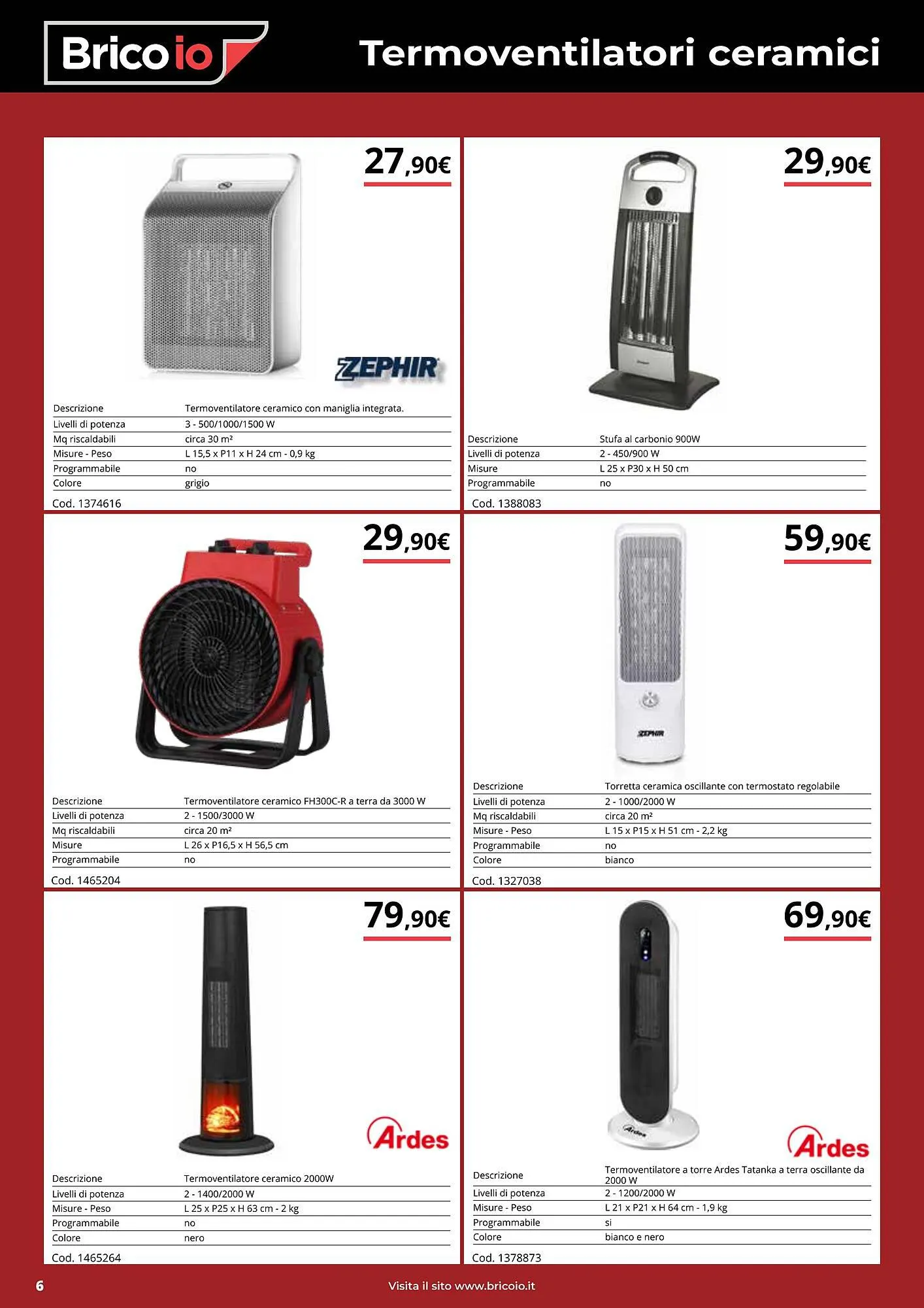 Volantino Brico Io da 28 novembre a 30 dicembre di 2023 - Pagina del volantino 6