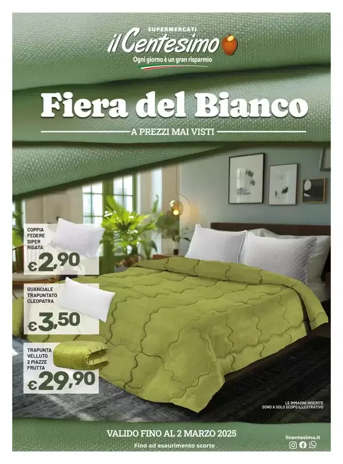 Fiera del bianco da 4 febbraio a 3 marzo di 2025 - Pagina del volantino 1