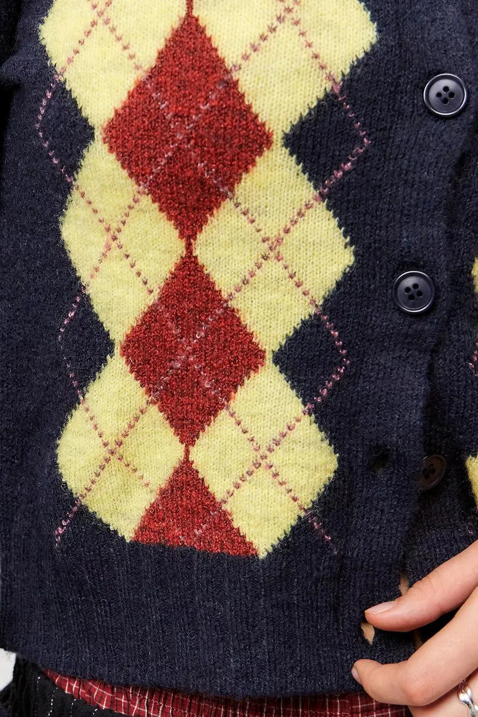 iets frans... Leighton Argyle Cardigan