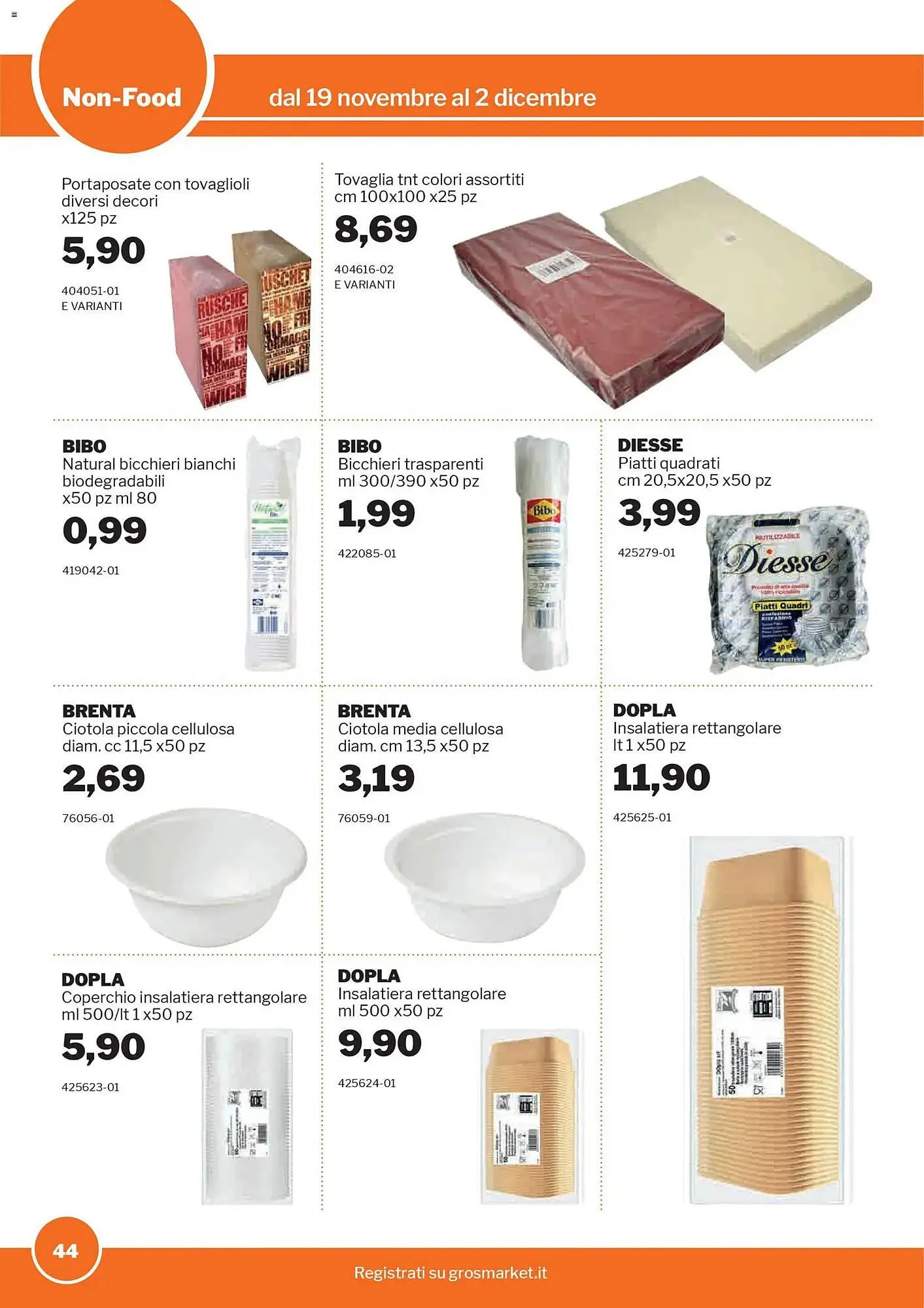 Volantino GrosMarket da 19 novembre a 2 dicembre di 2025 - Pagina del volantino 44