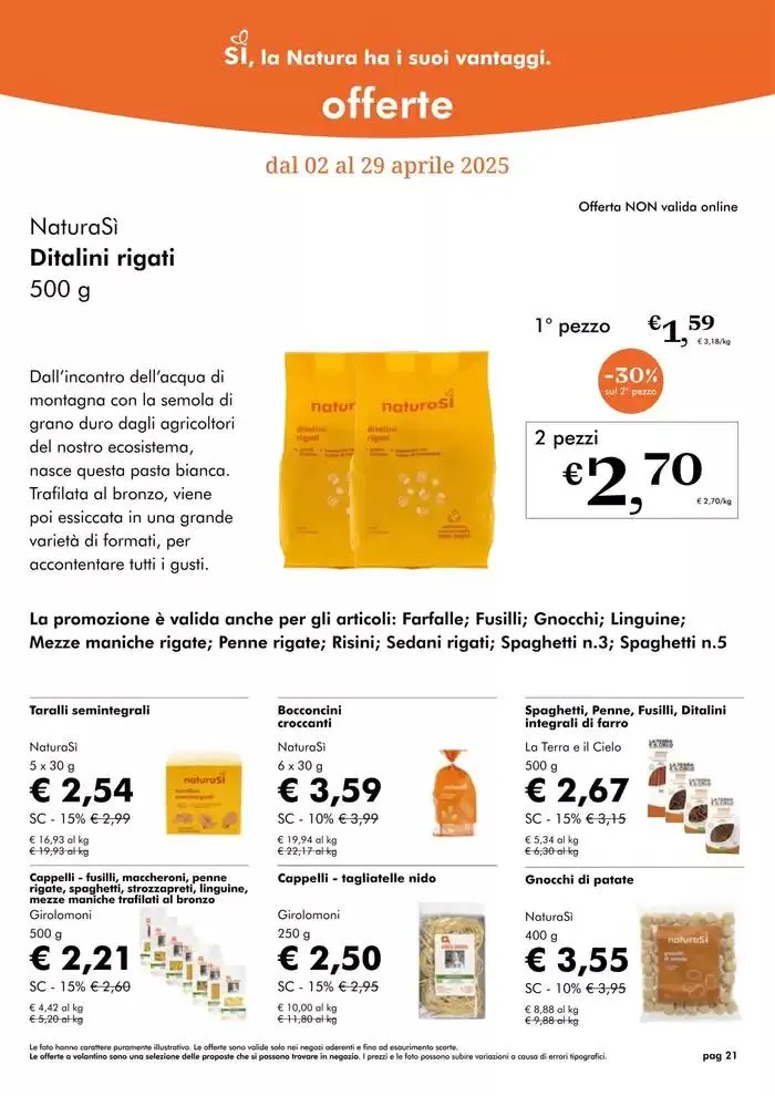 Offerte Aprile 2025 da 1 aprile a 30 aprile di 2025 - Pagina del volantino 21