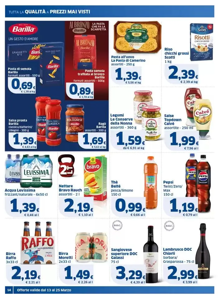 Sottocosto da 13 marzo a 25 marzo di 2025 - Pagina del volantino 14