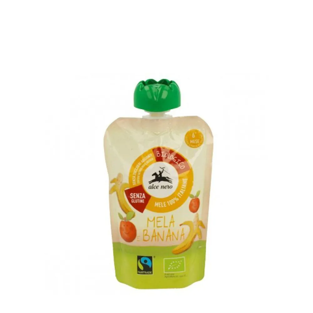 Alce Nero Baby purea di mela e banana bio gr. 100