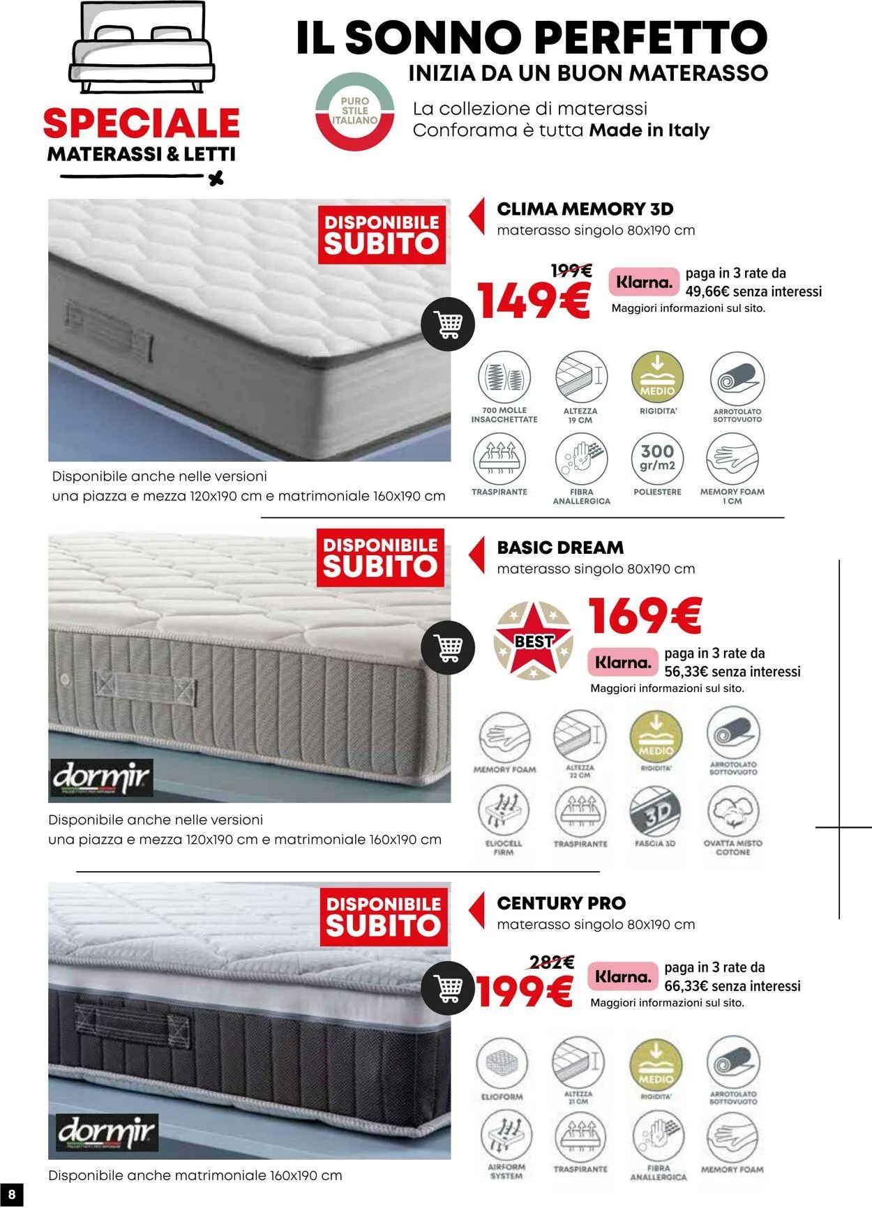 Conforama Volantino attuale da 29 agosto a 12 settembre di 2025 - Pagina del volantino 8