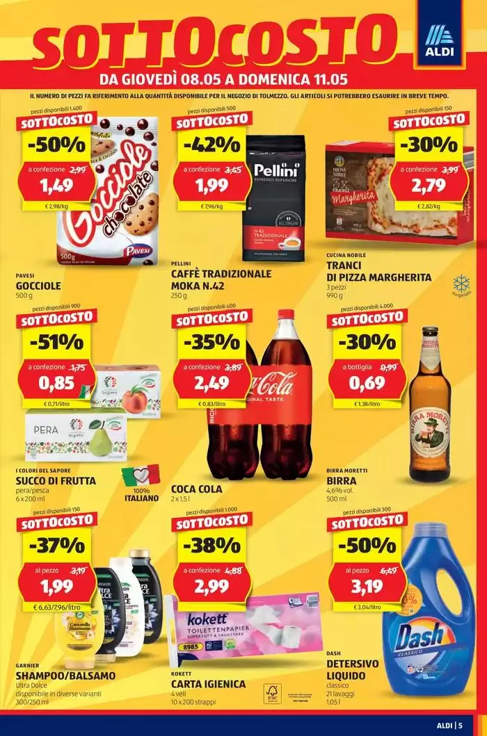 Nuova apertura SOTTOCOSTO da 8 maggio a 17 maggio di 2025 - Pagina del volantino 5