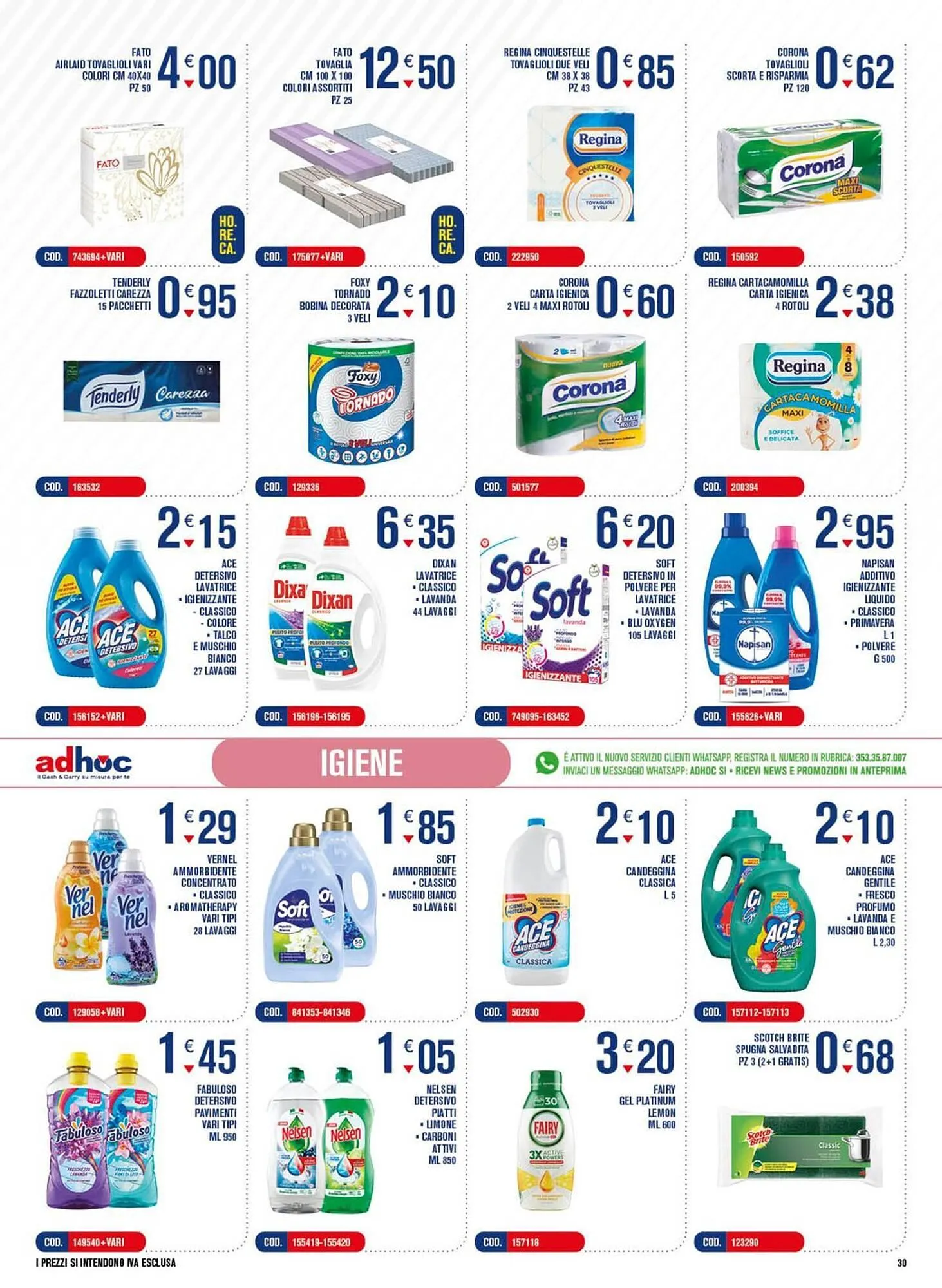 Volantino Adhoc da 29 aprile a 12 maggio di 2024 - Pagina del volantino 30