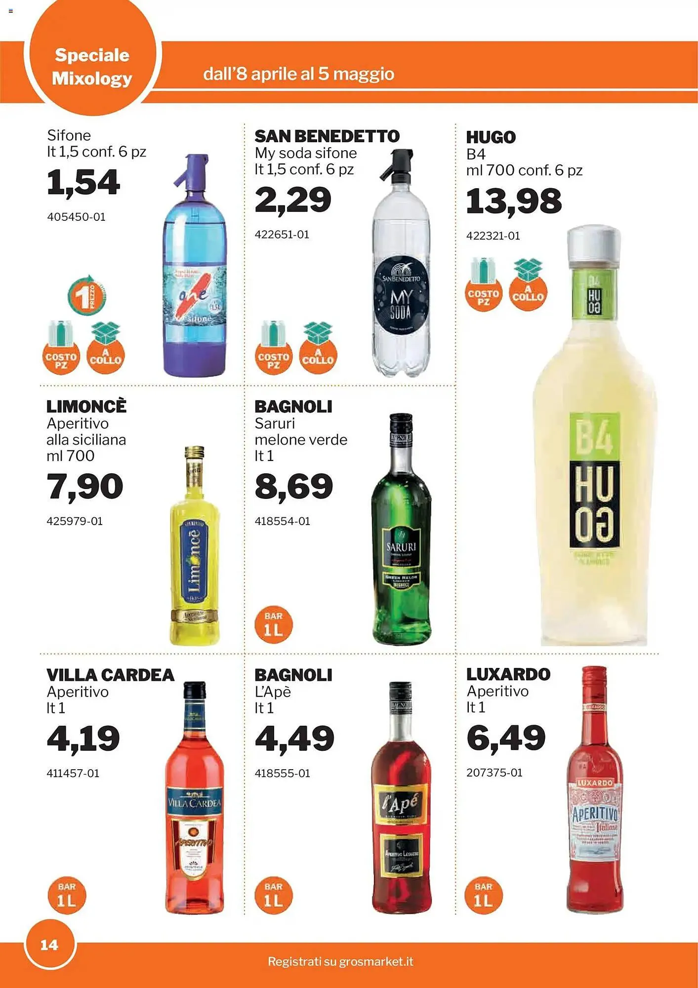 Volantino GrosMarket da 8 aprile a 5 maggio di 2026 - Pagina del volantino 14