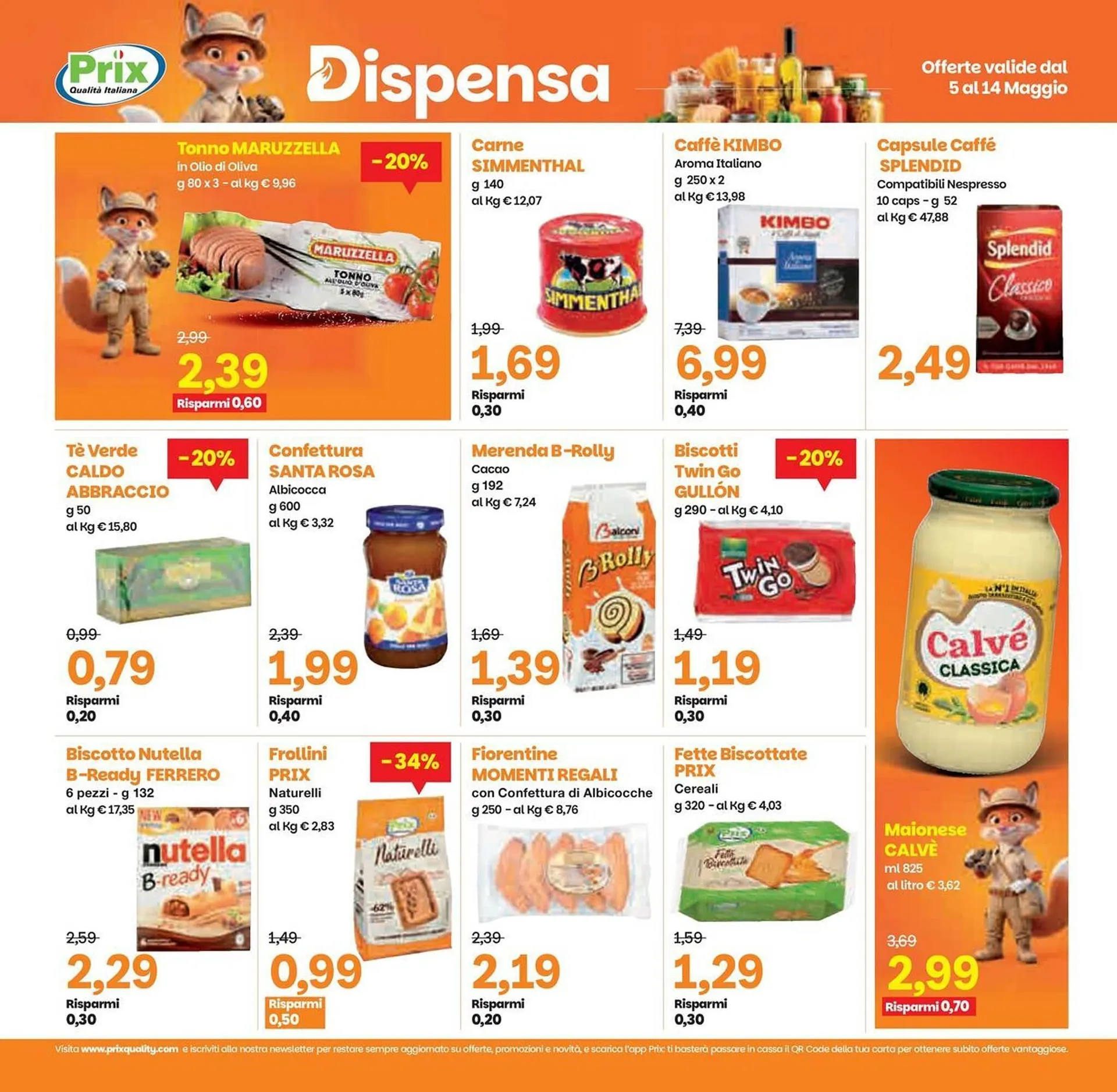 Volantino Prix Quality da 5 maggio a 14 maggio di 2026 - Pagina del volantino 16