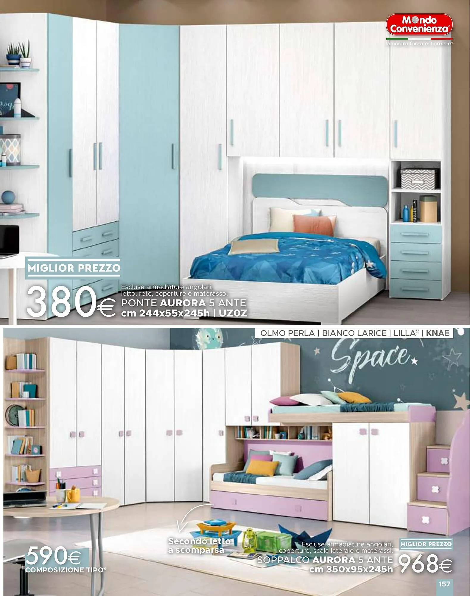 Volantino Mondo Convenienza da 1 aprile a 1 settembre di 2024 - Pagina del volantino 157