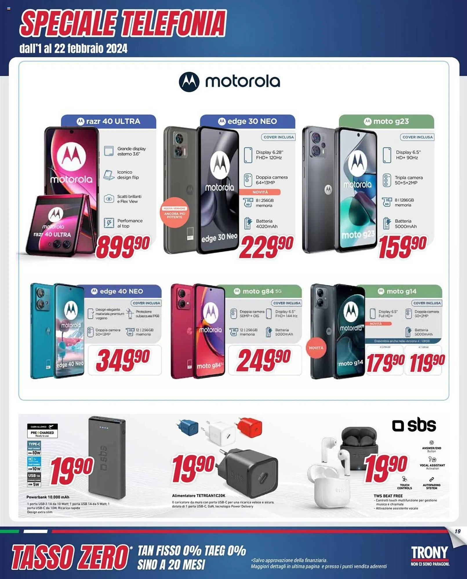 Volantino Trony da 1 febbraio a 22 febbraio di 2024 - Pagina del volantino 19