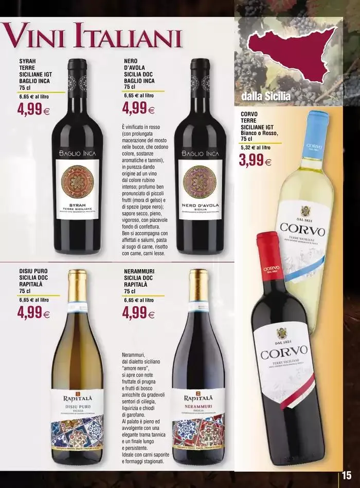 Selezione di vini italiani da 23 aprile a 21 maggio di 2025 - Pagina del volantino 15