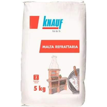 Malta refrattaria Knauf 5 kg resistente fino a 1250 °C