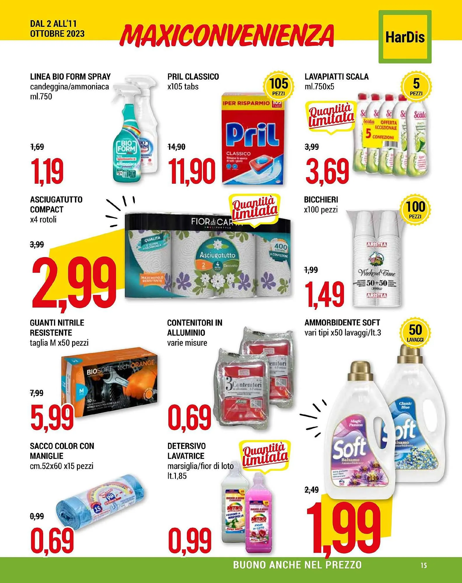 Volantino Hardis da 2 ottobre a 11 ottobre di 2023 - Pagina del volantino 15