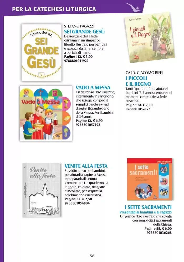  Catechismi & susssidi da 13 gennaio a 31 dicembre di 2025 - Pagina del volantino 58
