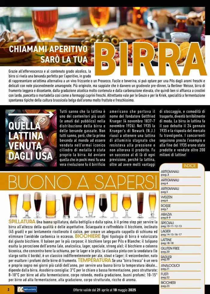 Carta birre 2025 da 22 aprile a 18 maggio di 2025 - Pagina del volantino 2