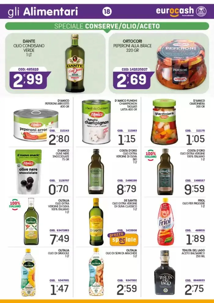 Offerte Eurocash da 18 novembre a 8 dicembre di 2024 - Pagina del volantino 18