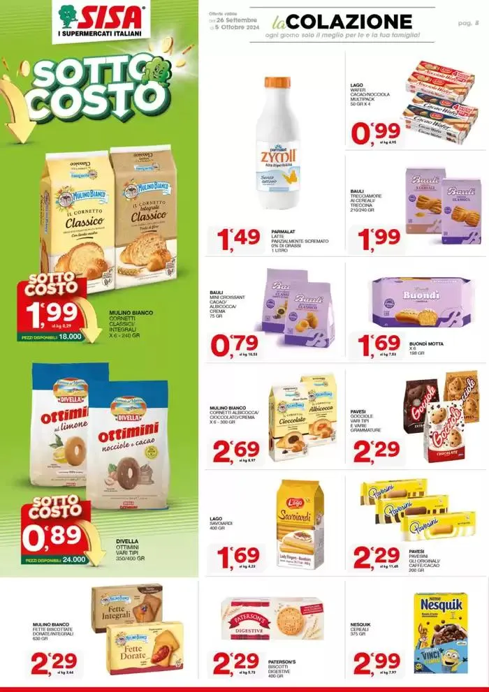 Sottocosto da 26 settembre a 5 ottobre di 2024 - Pagina del volantino 8