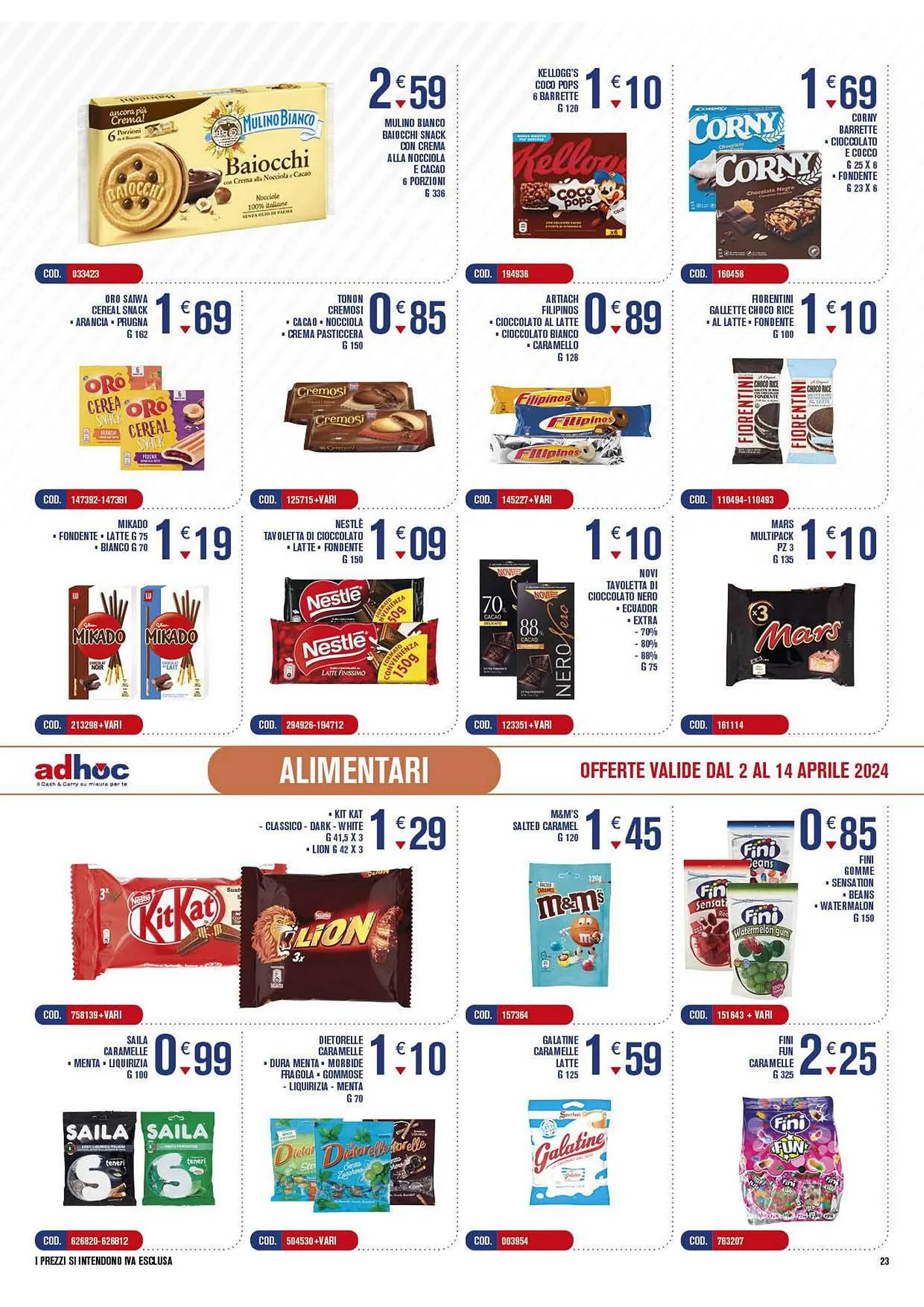 Volantino Adhoc da 2 aprile a 14 aprile di 2024 - Pagina del volantino 23