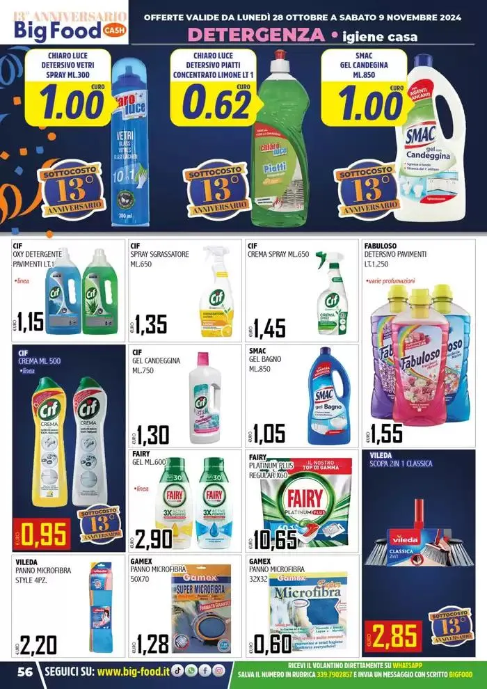 Festeggiamo il nostro 13 anniversario da 28 ottobre a 9 novembre di 2024 - Pagina del volantino 56