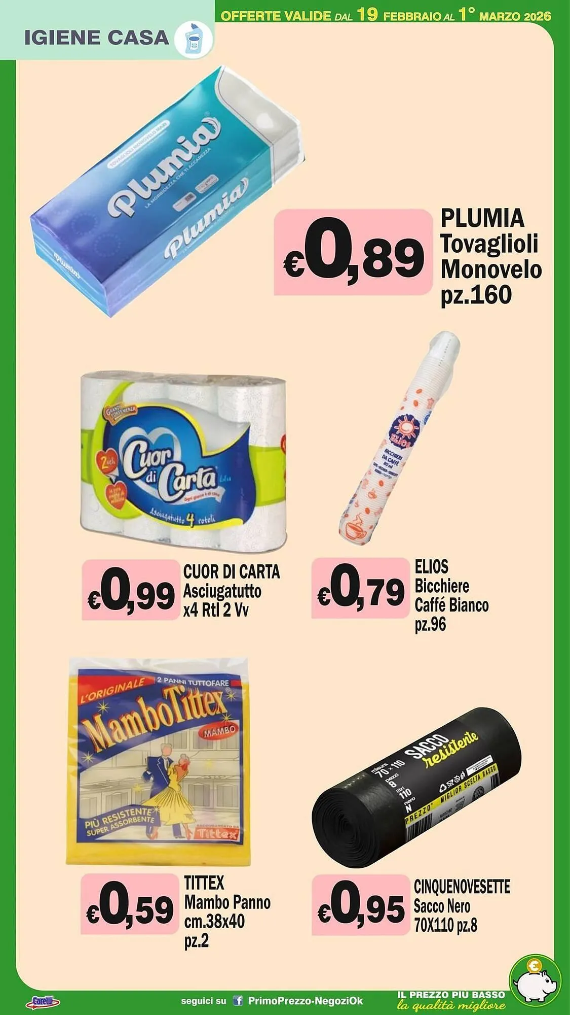 Volantino Primo Prezzo da 19 febbraio a 1 marzo di 2026 - Pagina del volantino 25